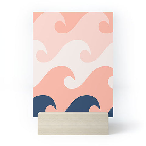 Lyman Creative Co Sunset Ocean Waves Mini Art Print