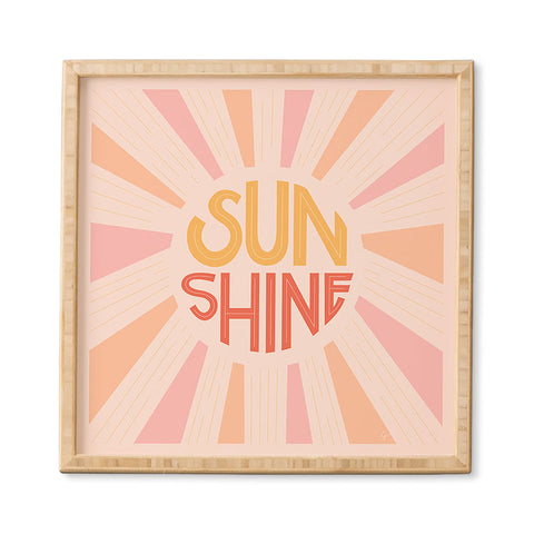 Lyman Creative Co Sunshine Hand Lettering Framed Wall Art
