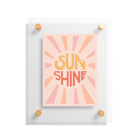 Lyman Creative Co Sunshine Hand Lettering Floating Acrylic Print
