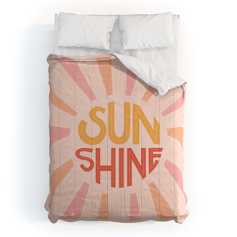 Lyman Creative Co Sunshine Hand Lettering Comforter