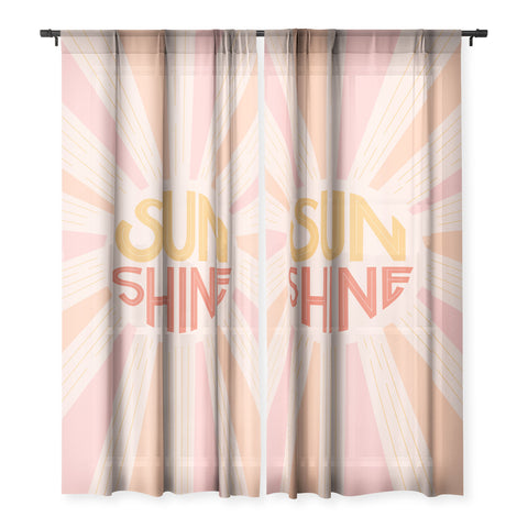Lyman Creative Co Sunshine Hand Lettering Sheer Non Repeat