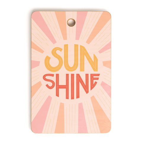 Lyman Creative Co Sunshine Hand Lettering Cutting Board Rectangle