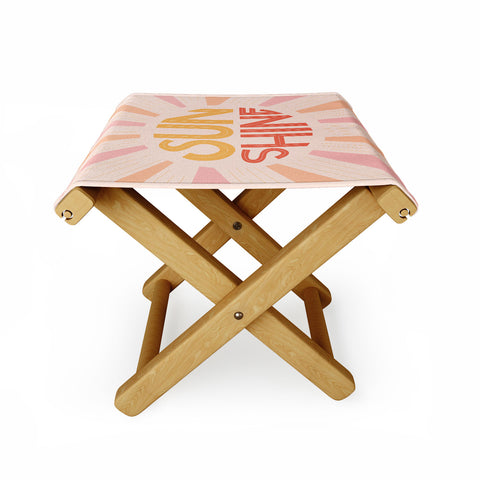 Lyman Creative Co Sunshine Hand Lettering Folding Stool