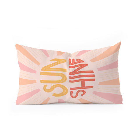 Lyman Creative Co Sunshine Hand Lettering Oblong Throw Pillow