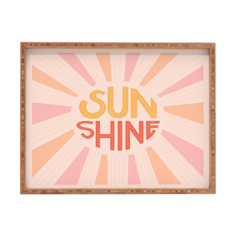 Lyman Creative Co Sunshine Hand Lettering Rectangular Tray