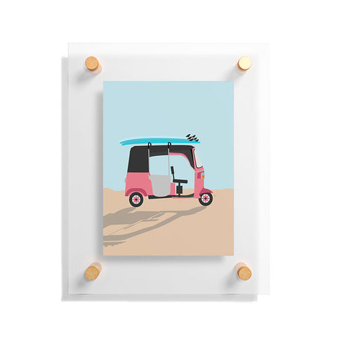 Lyman Creative Co Surf Tuk Tuk in Sri Lanka Floating Acrylic Print