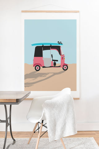 Lyman Creative Co Surf Tuk Tuk in Sri Lanka Art Print And Hanger