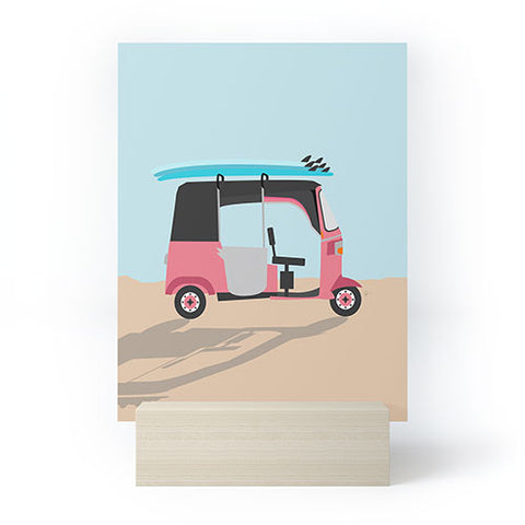 Lyman Creative Co Surf Tuk Tuk in Sri Lanka Mini Art Print