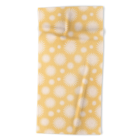 Lyman Creative Co Yellow Burst Beach Towel