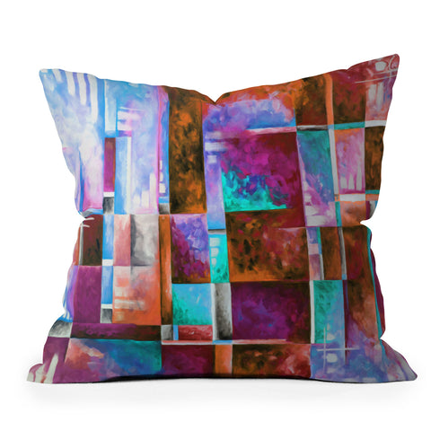 Madart Inc. A Checkered Life II Throw Pillow