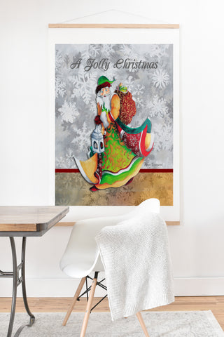 Madart Inc. A Jolly Christmas Art Print And Hanger