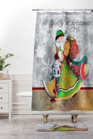 Madart Inc. A Jolly Christmas Shower Curtain And Mat