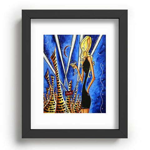 Madart Inc. A Toast To The Little Black Dr Recessed Framing Rectangle