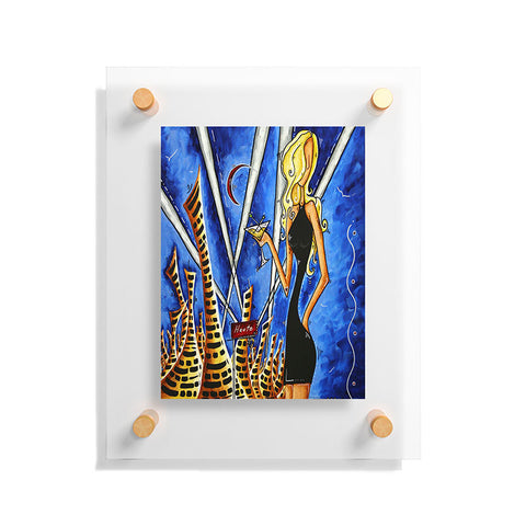 Madart Inc. A Toast To The Little Black Dr Floating Acrylic Print