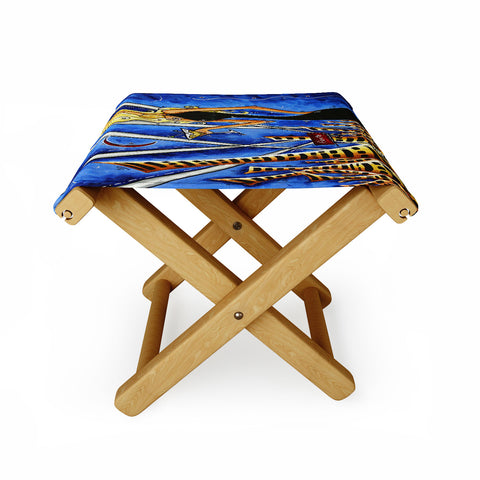 Madart Inc. A Toast To The Little Black Dr Folding Stool