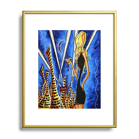 Madart Inc. A Toast To The Little Black Dr Metal Framed Art Print