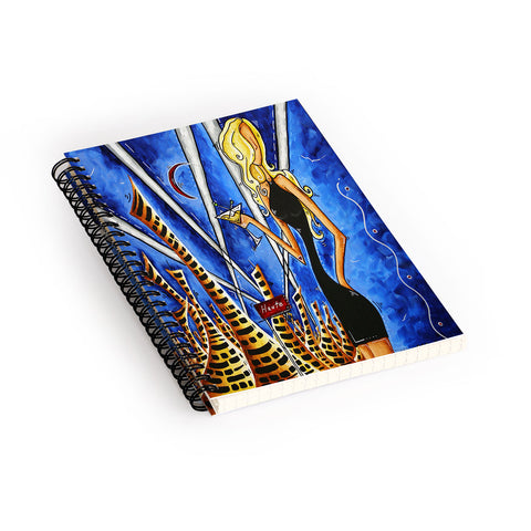 Madart Inc. A Toast To The Little Black Dr Spiral Notebook