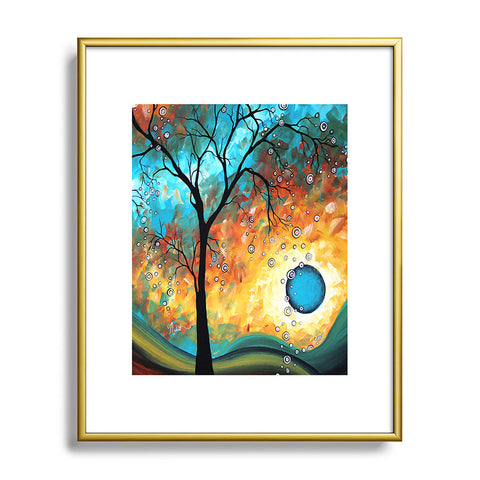 Madart Inc. Aqua Burn Metal Framed Art Print
