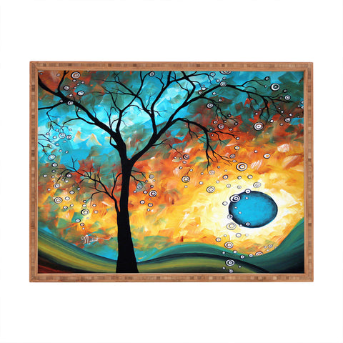 Madart Inc. Aqua Burn Rectangular Tray