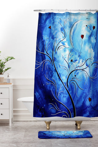 Madart Inc. Be The Light Of The Moon Shower Curtain And Mat