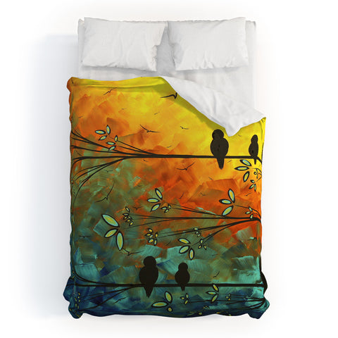 Madart Inc. Birds Of A Feather Duvet Cover