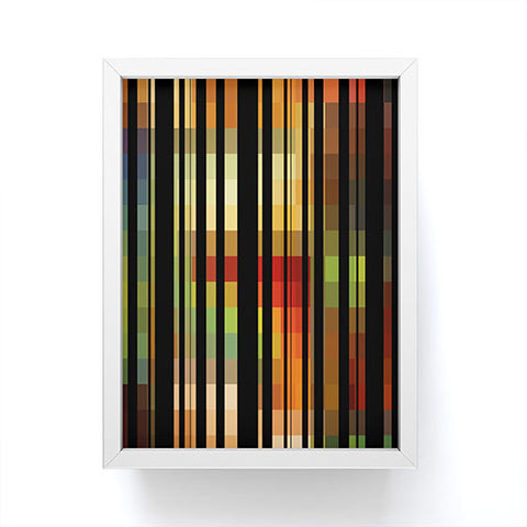 Madart Inc. Black Stripes 1 Forgotten Promise Framed Mini Art Print