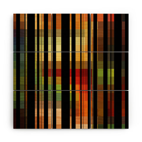 Madart Inc. Black Stripes 1 Forgotten Promise Wood Wall Mural