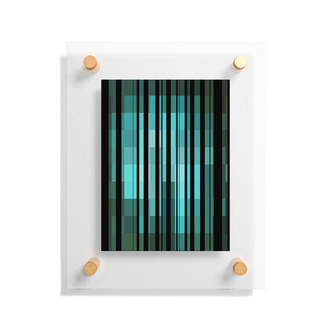 Madart Inc. Black Stripes Romantic Evening Floating Acrylic Print