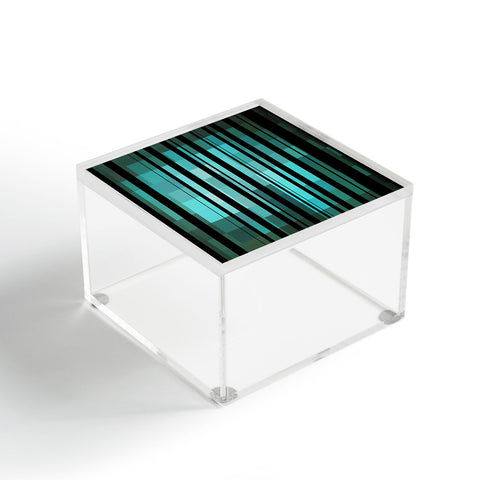 Madart Inc. Black Stripes Romantic Evening Acrylic Box
