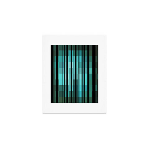 Madart Inc. Black Stripes Romantic Evening Art Print