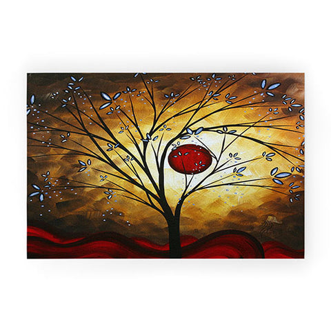 Madart Inc. Blue Blossoms Welcome Mat