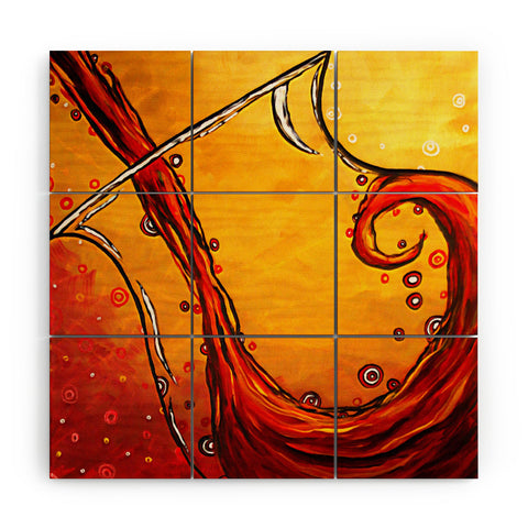 Madart Inc. Bubbling Joy Wood Wall Mural