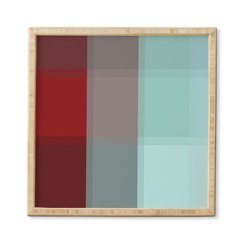 Madart Inc. Burgundy Tartan Framed Wall Art