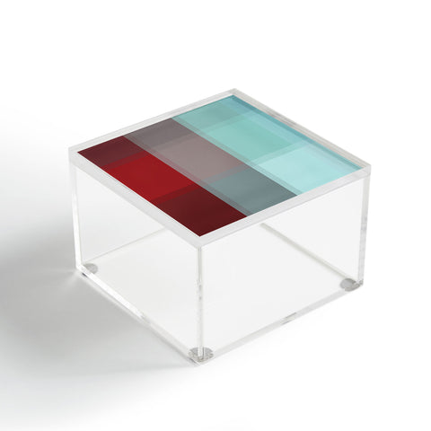 Madart Inc. Burgundy Tartan Acrylic Box