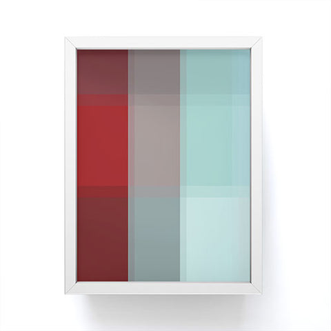 Madart Inc. Burgundy Tartan Framed Mini Art Print