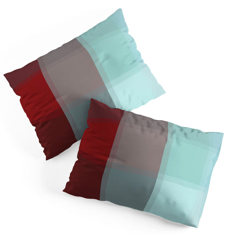 Madart Inc. Burgundy Tartan Pillow Shams