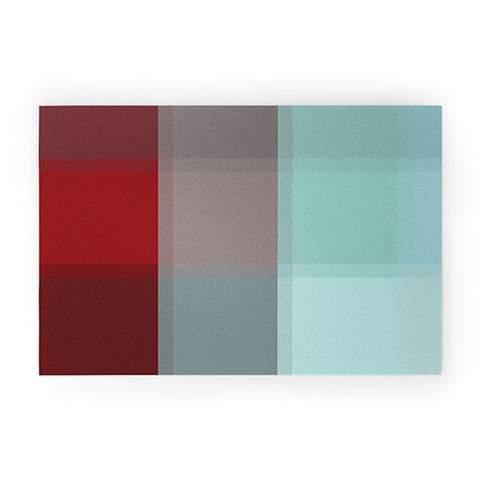 Madart Inc. Burgundy Tartan Welcome Mat