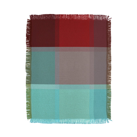 Madart Inc. Burgundy Tartan Throw Blanket