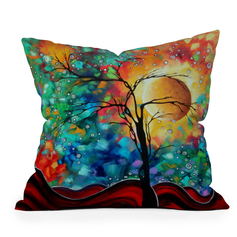 Madart Inc. Bursting Forth Throw Pillow