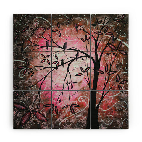 Madart Inc. Cherry Blossoms Wood Wall Mural