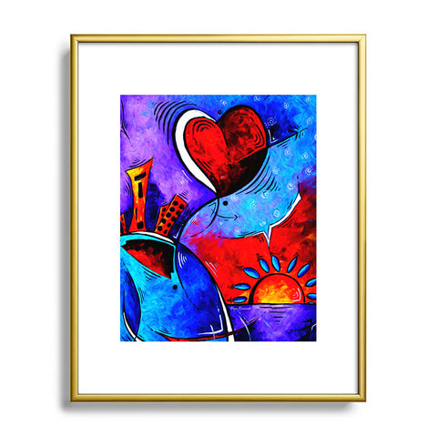 Madart Inc. City In Motion Metal Framed Art Print