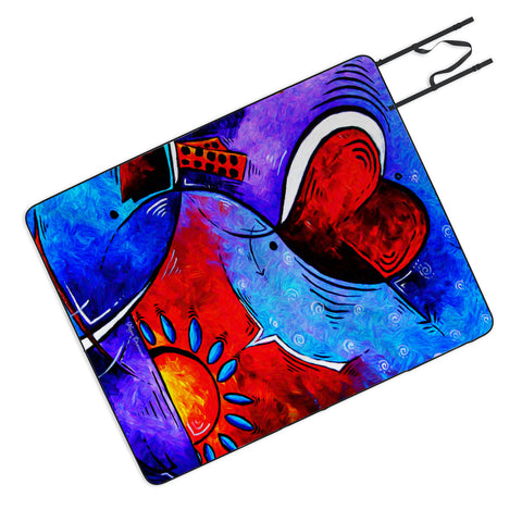 Madart Inc. City In Motion Picnic Blanket