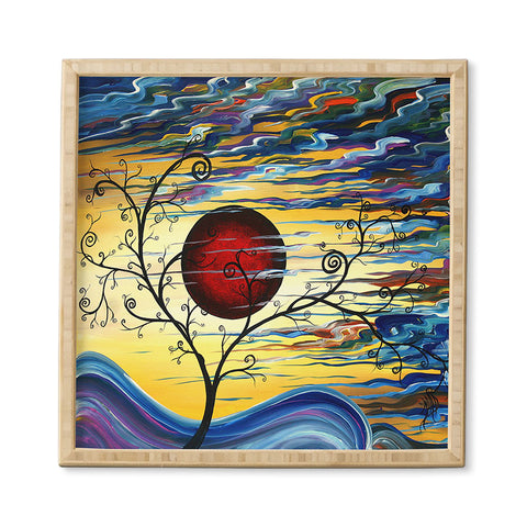 Madart Inc. Curling With Delight Framed Wall Art