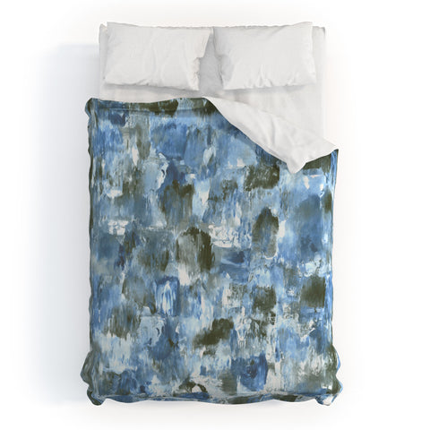 Madart Inc. Denim Mosaic Duvet Cover