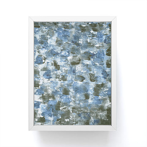Madart Inc. Denim Mosaic Framed Mini Art Print