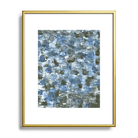 Madart Inc. Denim Mosaic Metal Framed Art Print
