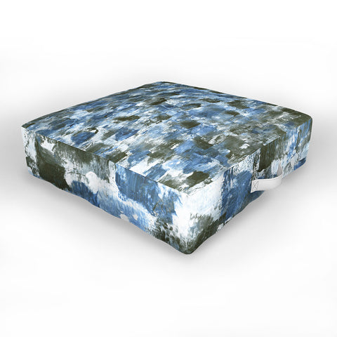 Madart Inc. Denim Mosaic Outdoor Floor Cushion