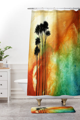 Madart Inc. Desert Mirage Shower Curtain And Mat