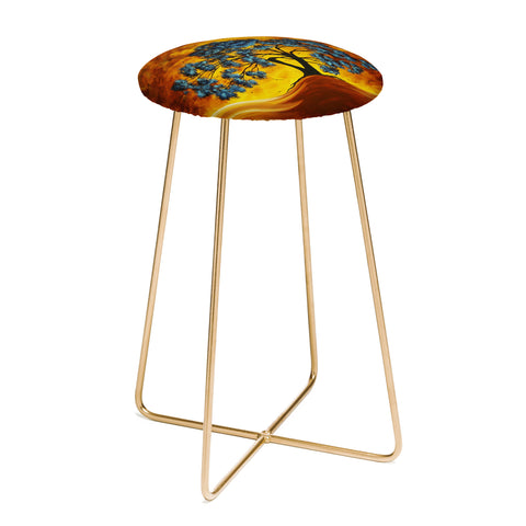 Madart Inc. Dreaming In Color Counter Stool