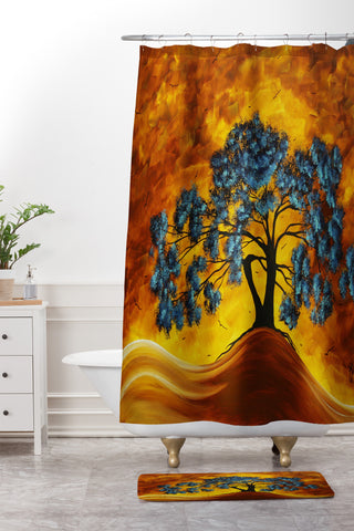 Madart Inc. Dreaming In Color Shower Curtain And Mat